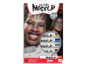 Χρώματα προσώπου Carioca Mask Up Metallic 43155 (σετ 6 χρωμάτων)